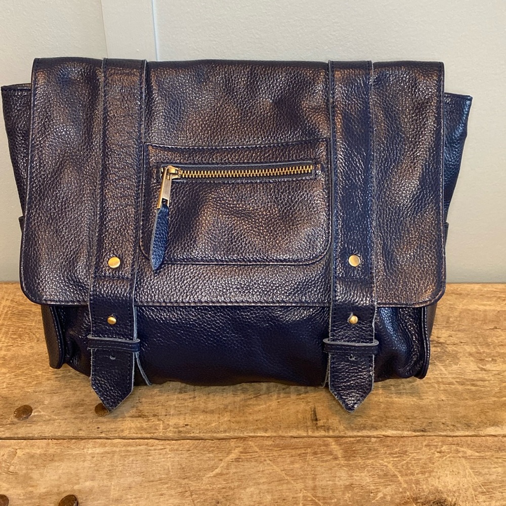 VERE VERTO 'REPETTO' LEATHER CONVERTIBLE HANDBAG/BACKPACK